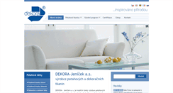 Desktop Screenshot of dekora.cz